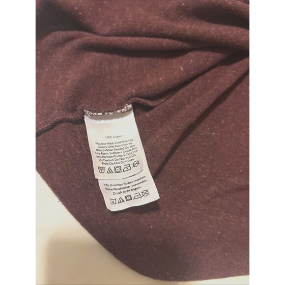 Women’s Eddie Bauer Long Sleeve V- Neck T Shirt In Maroon - Picture 6 of 8